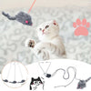 Chaton jouant avec un jouet souris suspendu – Jouet Souris Pour Chat interactif.