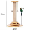 Dimensions de la tour griffoir en sisal : 46 cm de hauteur, 29 cm de largeur.