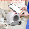 Application mobile pour contrôler à distance la Litière Chat Autonettoyante via smartphone.